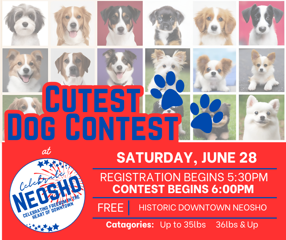 2025 Celebrate Neosho Graphics Cutest Dog Contest