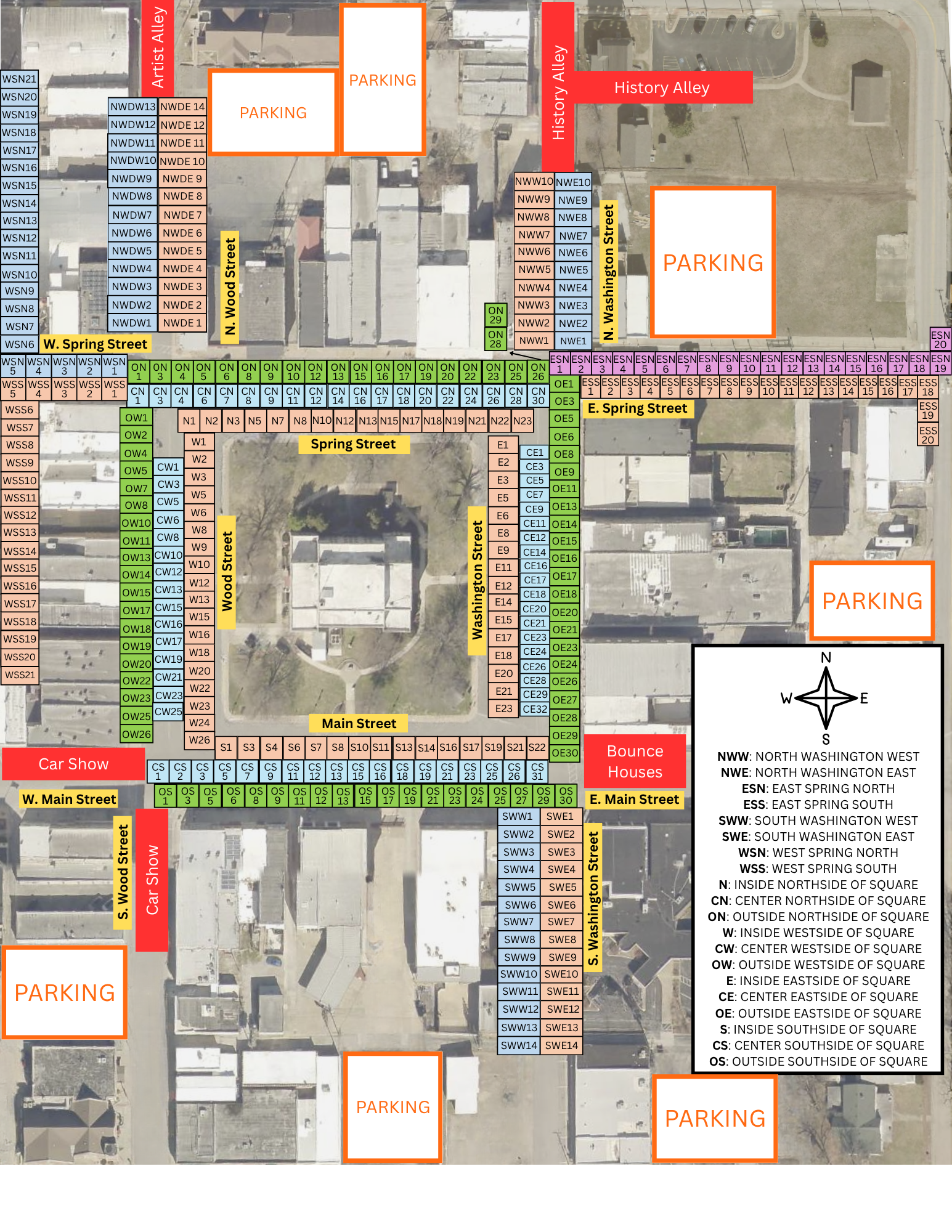 2025 Fall Festival Map with Parking