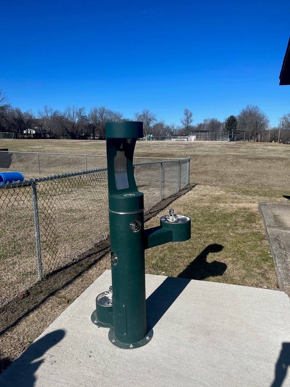 Scenic Dog Park Water Fountain