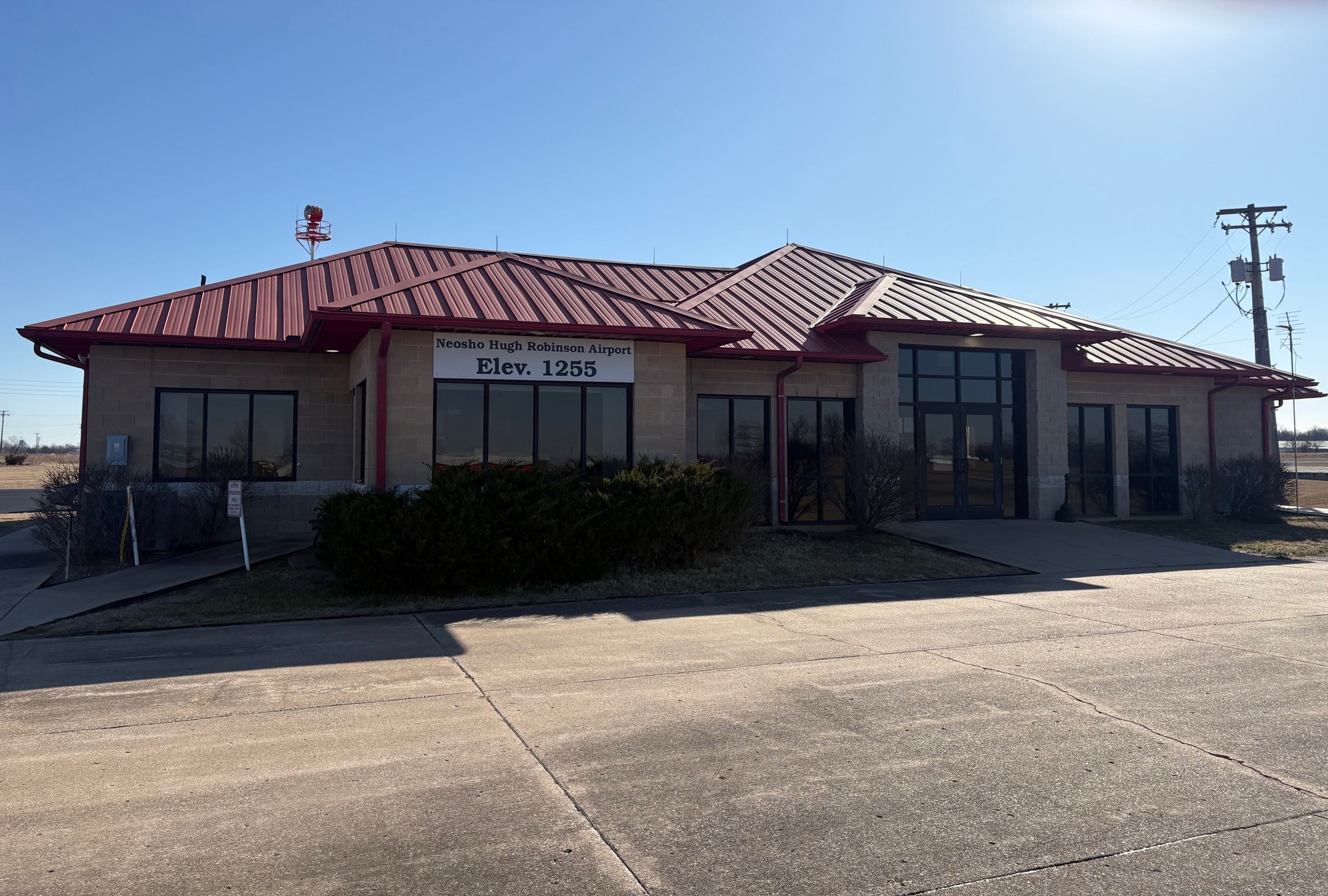 Back of Airport Terminal